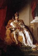 Friedrich von Amerling Kaiser Franz I von osterreich oil on canvas